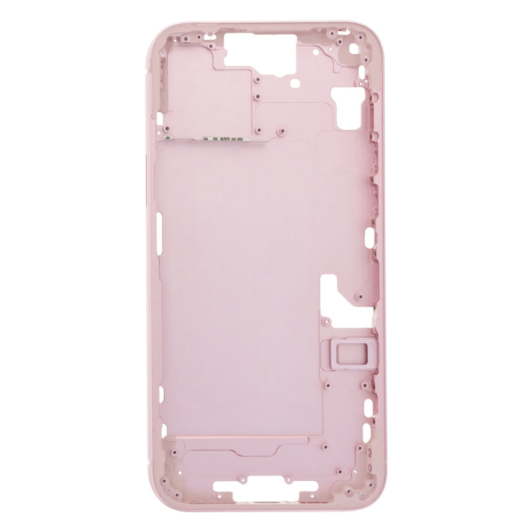 For iPhone 15 Plus Middle Frame Bezel Plate with Side Keys + Card Tray, Version:China Version(Pink) - LCD Related Parts by PMC Jewellery | Online Shopping South Africa | PMC Jewellery | Buy Now Pay Later Mobicred