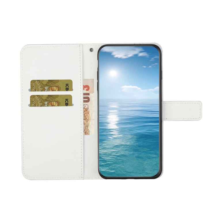 For Samsung Galaxy S25 Ultra 5G Ethnic Style Embossed Pattern Leather Phone Case(White) - Galaxy S25 Ultra 5G Cases by PMC Jewellery | Online Shopping South Africa | PMC Jewellery | Buy Now Pay Later Mobicred