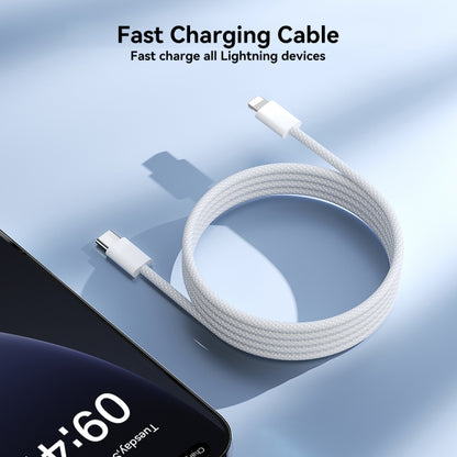 JOYROOM S-A45 30W USB-C / Type-C to 8 Pin Fast Charge Data Cable, Length: 1m(White) - 2 in 1 Cable by JOYROOM | Online Shopping South Africa | PMC Jewellery | Buy Now Pay Later Mobicred