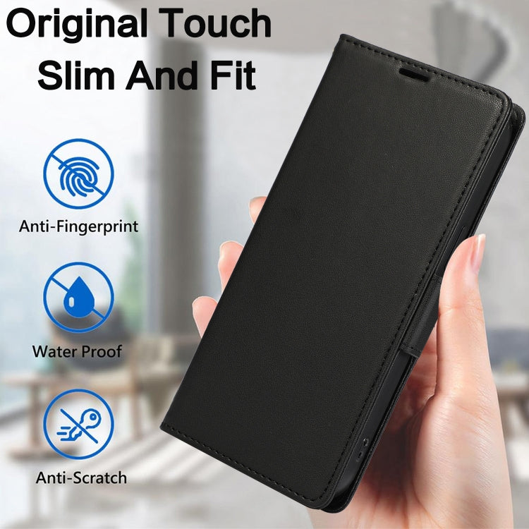 For iPhone 16 Pro Max Side Buckle RFID Anti-theft Leather Phone Case(Black) - iPhone 16 Pro Max Cases by PMC TechLife | Online Shopping South Africa | PMC TechLife | Buy Now Pay Later Mobicred