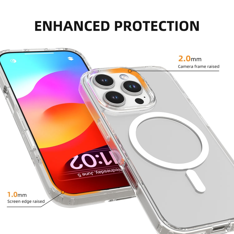 For iPhone 16 Plus Mutural Ice Series MagSafe Magnetic TPU Phone Case(Transparent) - free shipping - PMC TechLife - Order now!