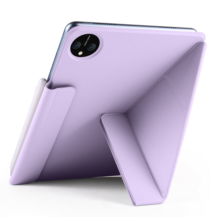 For Honor MagicPad 2 12.3 Fixed Buckle Magnetic Deformation Leather Tablet Case(Taro Purple) - Honor by PMC TechLife | Online Shopping South Africa | PMC TechLife | Buy Now Pay Later Mobicred