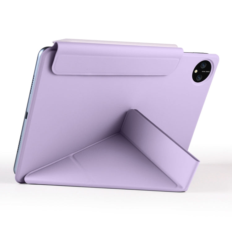For Honor MagicPad 2 12.3 Fixed Buckle Magnetic Deformation Leather Tablet Case(Taro Purple) - Honor by PMC TechLife | Online Shopping South Africa | PMC TechLife | Buy Now Pay Later Mobicred