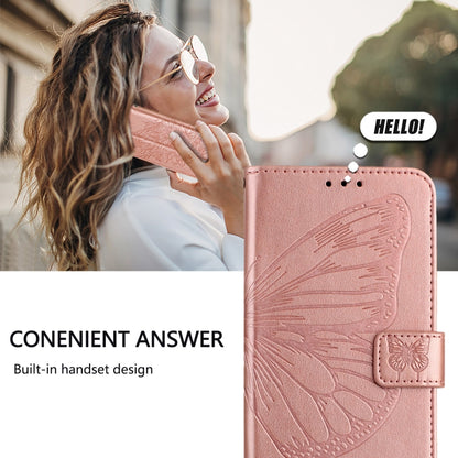 For Redmi K70 Ultra 5G Global Embossed Butterfly Leather Phone Case(Rose Gold) - Xiaomi Cases by PMC Jewellery | Online Shopping South Africa | PMC Jewellery | Buy Now Pay Later Mobicred