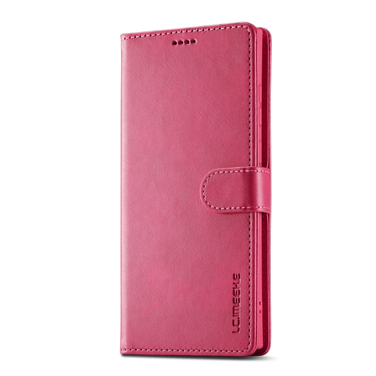 For Samsung Galaxy S25 Ultra 5G LC.IMEEKE Calf Texture Leather Phone Case(Red) - Galaxy S25 Ultra 5G Cases by LC.IMEEKE | Online Shopping South Africa | PMC Jewellery | Buy Now Pay Later Mobicred