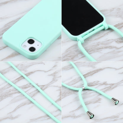 For iPhone 16 Plus Candy Colors TPU Protective Phone Case with Lanyard(Mint Green) - iPhone 16 Plus Cases by PMC Jewellery | Online Shopping South Africa | PMC Jewellery | Buy Now Pay Later Mobicred