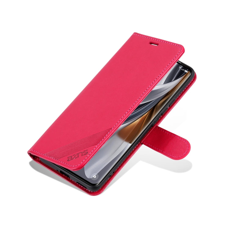 For Redmi K70 Ultra AZNS Sheepskin Texture Flip Leather Phone Case(Red) - free shipping - PMC Jewellery - Order now!