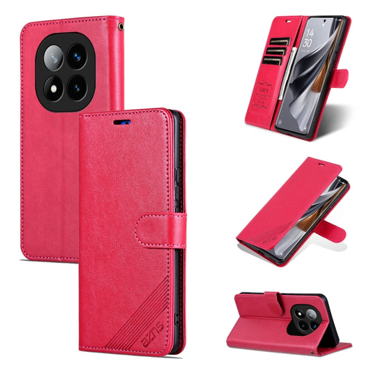 For Redmi Note 14 Pro+ 5G AZNS Sheepskin Texture Flip Leather Phone Case(Red) - Note 14 Pro+ Cases by AZNS | Online Shopping South Africa | PMC Jewellery | Buy Now Pay Later Mobicred