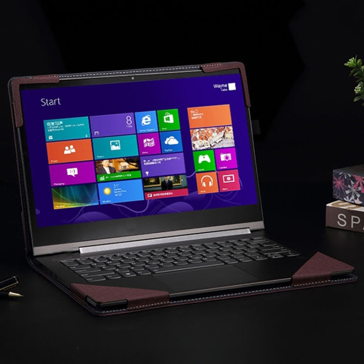 For MicroSoft Surface Laptop 15 inch Leather Laptop Shockproof Protective Case with Stand(Black) - 15 inch by PMC Jewellery | Online Shopping South Africa | PMC Jewellery | Buy Now Pay Later Mobicred