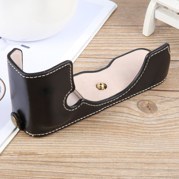 For Nikon ZFC Glossy PU Leather Camera Half Case Base(Black) - Half Case by PMC TechLife | Online Shopping South Africa | PMC TechLife | Buy Now Pay Later Mobicred