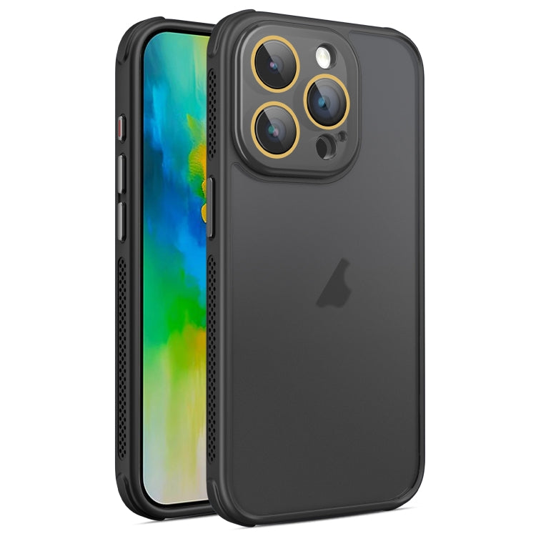 For iPhone 16 Pro Max Side Cooling Skin Feel Frosted Phone Case(Black) - iPhone 16 Pro Max Cases by PMC TechLife | Online Shopping South Africa | PMC TechLife | Buy Now Pay Later Mobicred