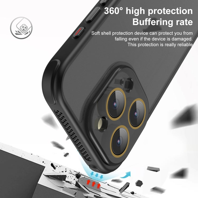 For iPhone 16 Side Cooling Skin Feel Frosted Phone Case(Sky Blue) - iPhone 16 Cases by PMC TechLife | Online Shopping South Africa | PMC TechLife | Buy Now Pay Later Mobicred