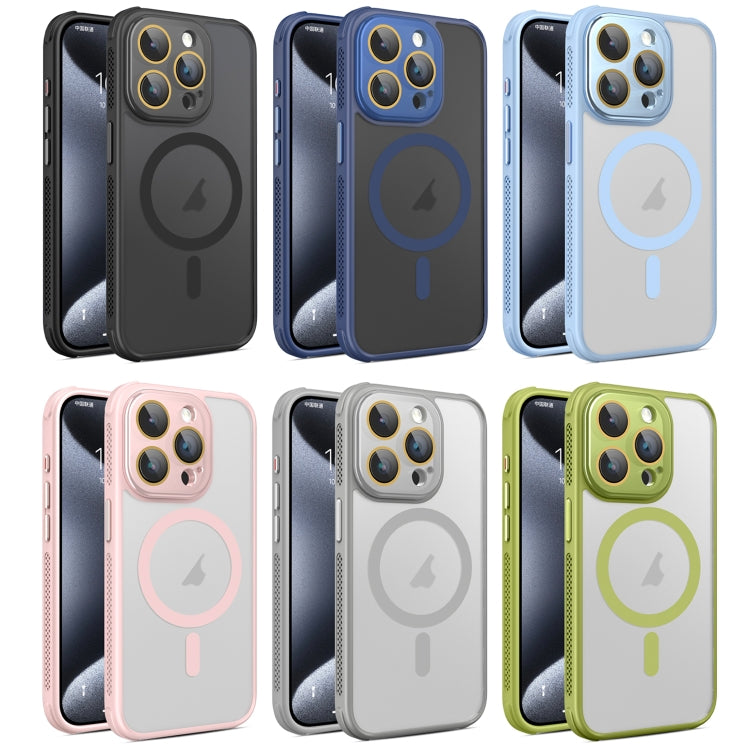 For iPhone 16 Plus Side Cooling Skin Feel Frosted MagSafe Magnetic Phone Case(Sky Blue) - iPhone 16 Plus Cases by PMC TechLife | Online Shopping South Africa | PMC TechLife | Buy Now Pay Later Mobicred