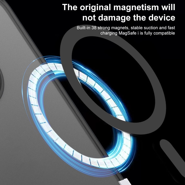 For iPhone 16 Plus Side Cooling Skin Feel Frosted MagSafe Magnetic Phone Case(Sky Blue) - iPhone 16 Plus Cases by PMC TechLife | Online Shopping South Africa | PMC TechLife | Buy Now Pay Later Mobicred