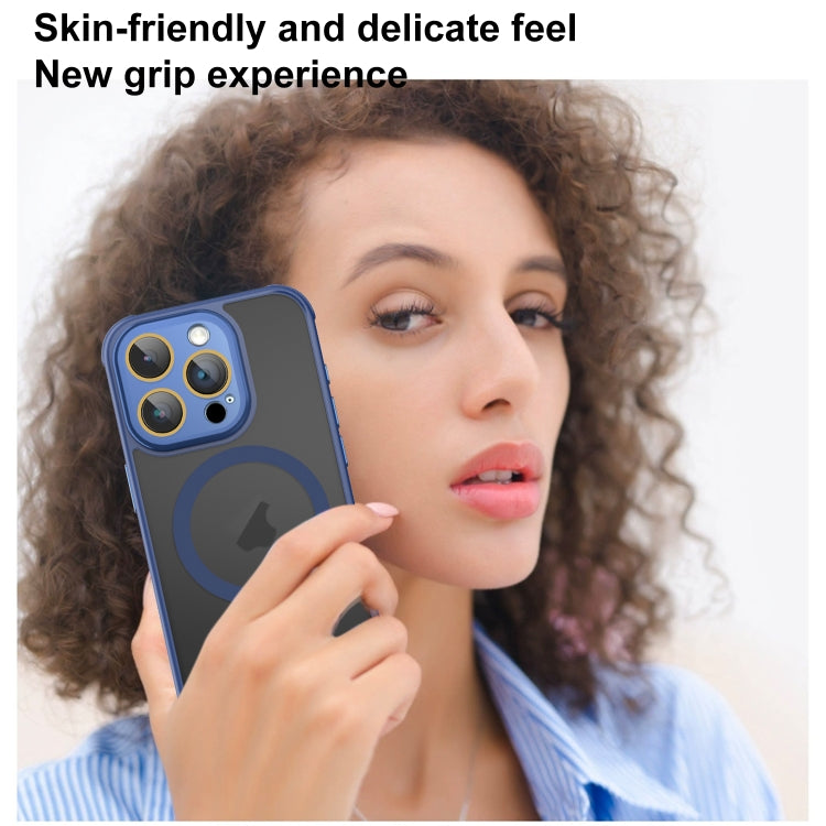 For iPhone 16 Hardware Side Cooling Skin Feel Frosted MagSafe Magnetic Phone Case with Lens Film(Black) - iPhone 16 Cases by PMC TechLife | Online Shopping South Africa | PMC TechLife | Buy Now Pay Later Mobicred
