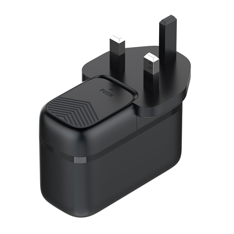 LDNIO Q366 65W USB + Dual Type-C Port Charger with 1m USB-C / Type-C to USB-C / Type-C Data Cable, Plug Type:UK Plug(Black) - free shipping - PMC Jewellery - Order now!