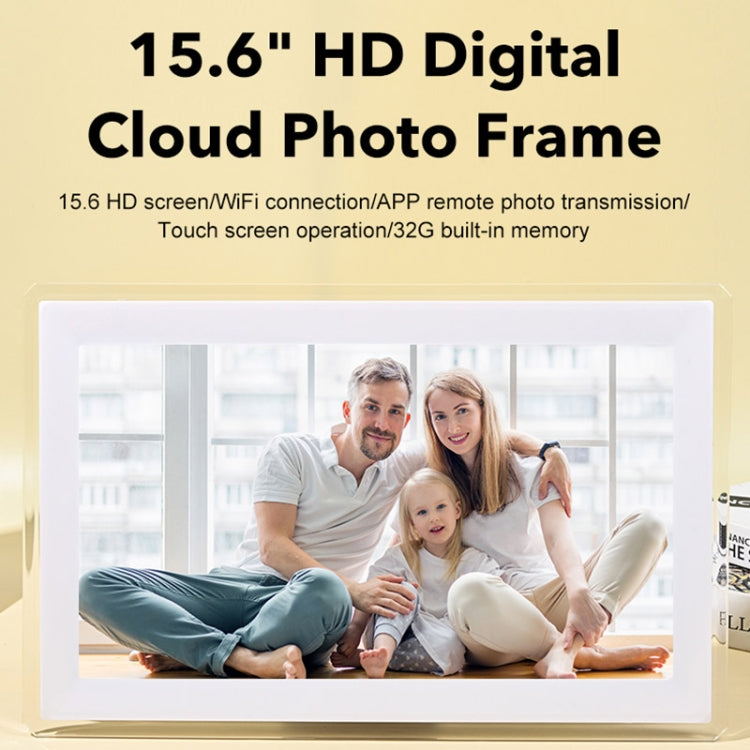 15.6 inch IPS Screen Digital Cloud Photo Frame Wall Mounted LED Advertising Machine, Plug Type:AU Plug(White) - 15 inch Above by PMC TechLife | Online Shopping South Africa | PMC TechLife | Buy Now Pay Later Mobicred