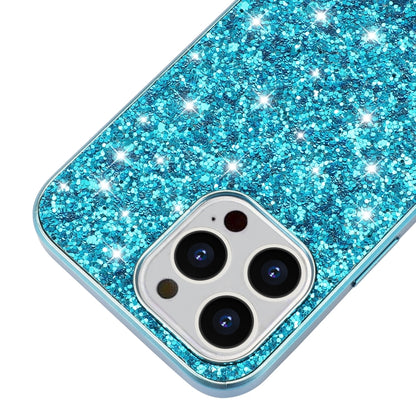 For iPhone 16 Pro Max Glitter Powder Shockproof TPU Phone Case(Silver) - iPhone 16 Pro Max Cases by PMC Jewellery | Online Shopping South Africa | PMC Jewellery | Buy Now Pay Later Mobicred