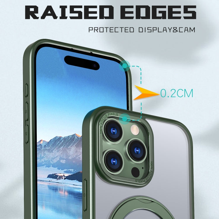 For iPhone 16 Pro Wing Series MagSafe Magnetic Ring Holder Phone Case(Green) - free shipping - PMC Jewellery - Order now!