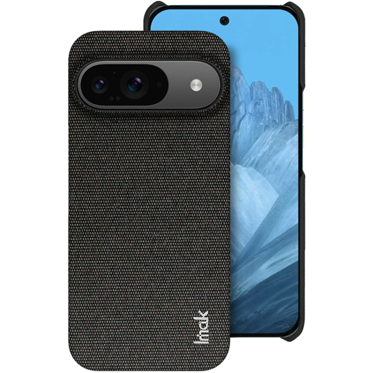 For Google Pixel 9 / 9 Pro imak Ruiyi Series Cloth Texture PU + PC Phone Case(Black) - Google Cases by imak | Online Shopping South Africa | PMC Jewellery | Buy Now Pay Later Mobicred