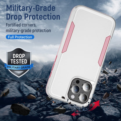 For iPhone 16 Pro Max Pioneer Armor Heavy Duty PC + TPU Phone Case(White+Pink) - iPhone 16 Pro Max Cases by PMC Jewellery | Online Shopping South Africa | PMC Jewellery | Buy Now Pay Later Mobicred