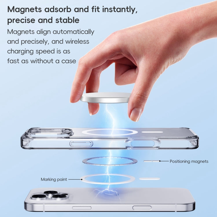 For iPhone 16 Plus Crystal Clear Frosted MagSafe Magnetic Phone Case(Transparent) - free shipping - PMC Jewellery - Order now!