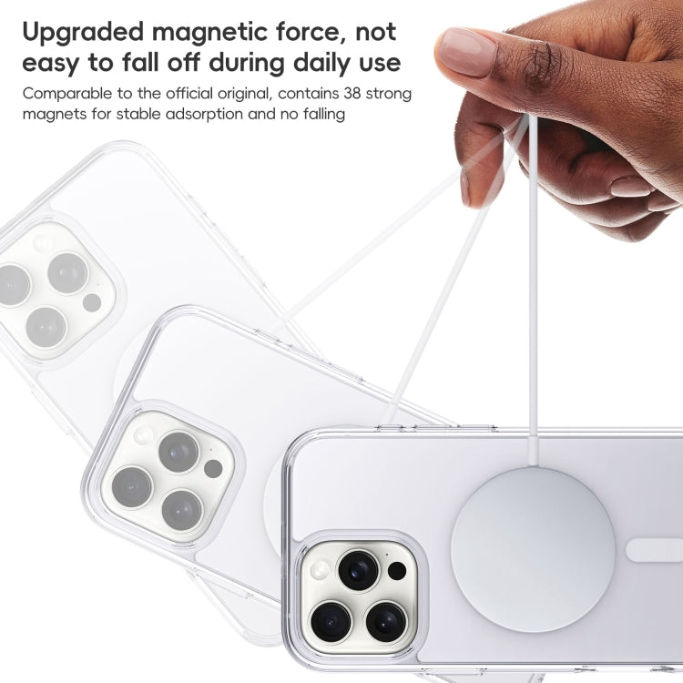 For iPhone 16 Pro Crystal Clear Frosted MagSafe Magnetic Phone Case(Transparent) - free shipping - PMC Jewellery - Order now!