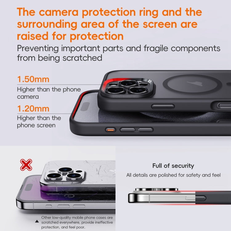 For iPhone 16 Plus Fine Hole Frosted MagSafe Magnetic Phone Case(White) - free shipping - PMC Jewellery - Order now!
