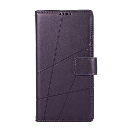 For Redmi K70 Ultra PU Genuine Leather Texture Embossed Line Phone Case(Purple) - Xiaomi Cases by PMC Jewellery | Online Shopping South Africa | PMC Jewellery | Buy Now Pay Later Mobicred