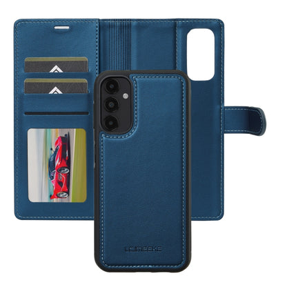 For Samsung Galaxy A14 4G / A14 5G LC.IMEEKE L2 Series Detachable Magsafe PU Phone Case with Lanyard(Blue) - Galaxy Phone Cases by LC.IMEEKE | Online Shopping South Africa | PMC Jewellery | Buy Now Pay Later Mobicred