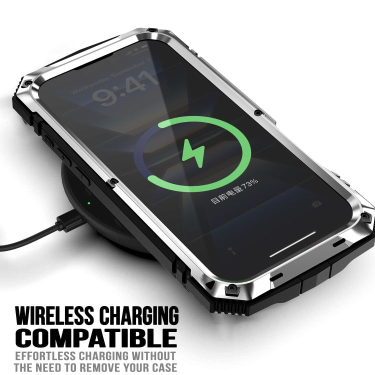 For iPhone 16 Plus R-JUST Life Waterproof Dustproof Shockproof Phone Case(Silver) - free shipping - PMC Jewellery - Order now!