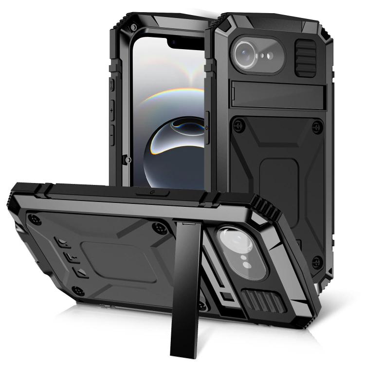 For iPhone 16e R-JUST Life Waterproof Dustproof Shockproof Phone Case(Black) - free shipping - PMC TechLife - Order now!
