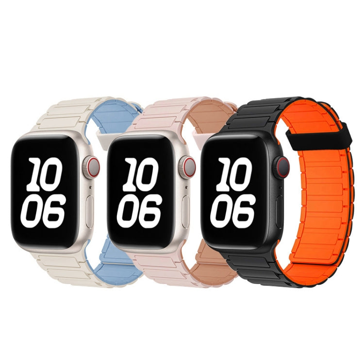 For Apple Watch SE 44mm Tri-beads Magnetic Hoop Silicone Watch Band(Light Mint) - free shipping - PMc TechLife - Order now!