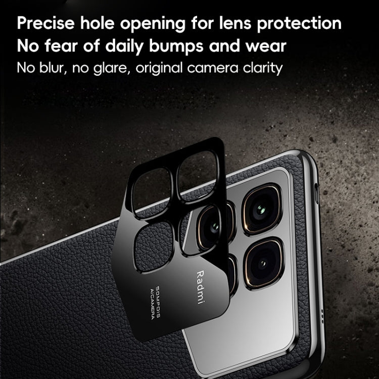 For Redmi K70 / K70 Pro First Layer Cowhide Leather Electroplated PC Phone Case(Orange) - Xiaomi Cases by PMC Jewellery | Online Shopping South Africa | PMC Jewellery | Buy Now Pay Later Mobicred