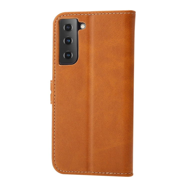 For Samsung Galaxy S25 5G Embossed Happy Cat Pattern Flip Leather Phone Case(Yellow) - Galaxy S25 5G Cases by PMC Jewellery | Online Shopping South Africa | PMC Jewellery | Buy Now Pay Later Mobicred