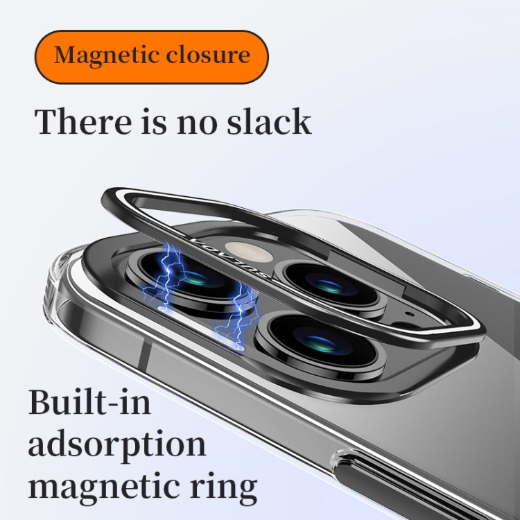 For iPhone 16 Pro SULADA PC + Aluminum Alloy Lens Holder Phone Case(Black) - iPhone 16 Pro Cases by SULADA | Online Shopping South Africa | PMC Jewellery | Buy Now Pay Later Mobicred