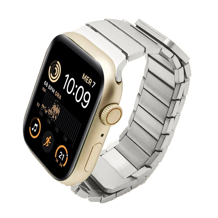 For Apple Watch SE 40mm Single Bead Magnetic Stainless Steel Watch Band(Silver) - free shipping - PMc TechLife - Order now!