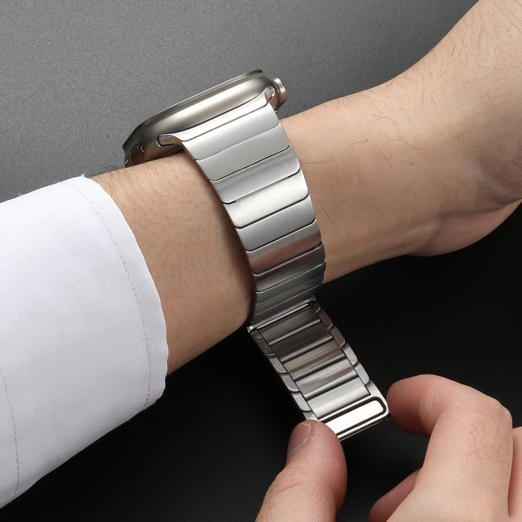 For Apple Watch SE 40mm Single Bead Magnetic Stainless Steel Watch Band(Silver) - free shipping - PMc TechLife - Order now!