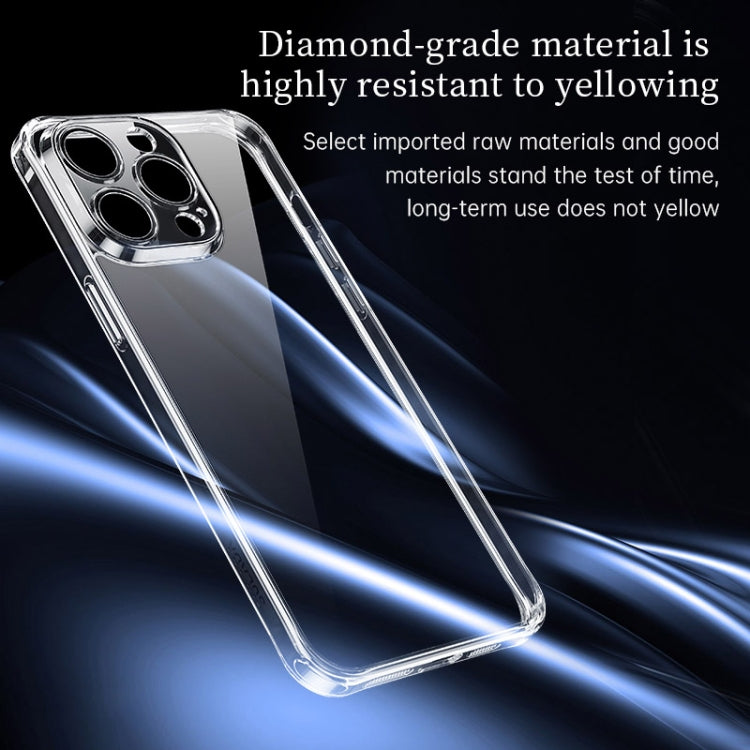 For iPhone 16 SULADA TPU Frame Tempered Glass Transparent Phone Case(Black) - free shipping - PMC Jewellery - Order now!