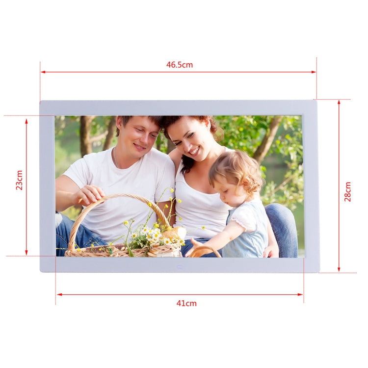 18.5 inch IPS Screen Digital Photo Frame, Plug Type:EU Plug(White) - 15 inch Above by PMC Jewellery | Online Shopping South Africa | PMC Jewellery | Buy Now Pay Later Mobicred