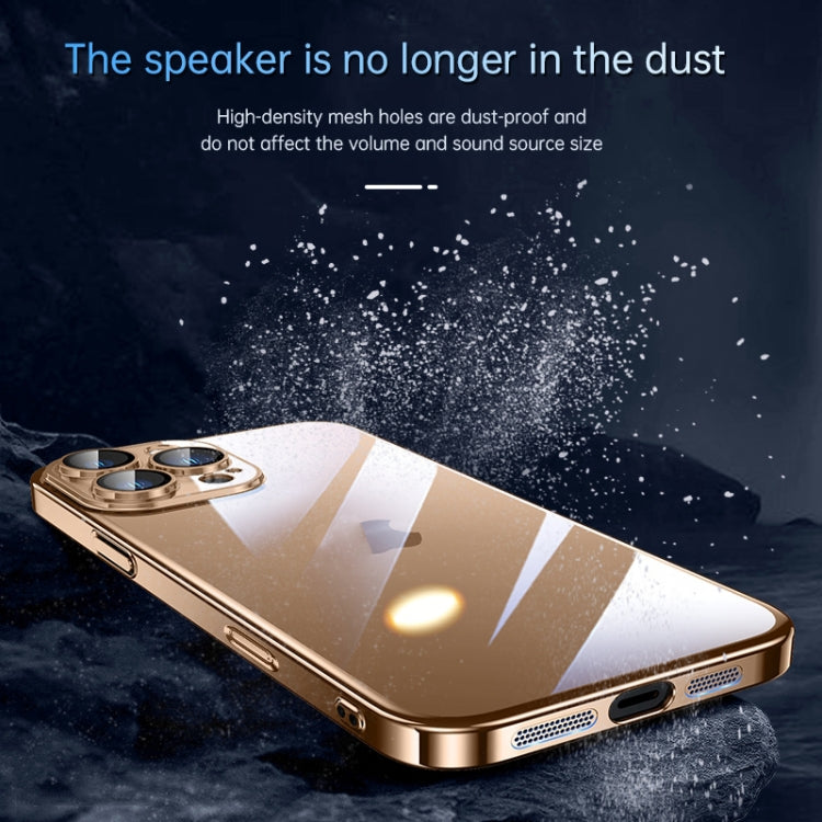 For iPhone 16 Pro SULADA JINGJIA Series Lens Protector Hard PC Phone Case(Gold) - iPhone 16 Pro Cases by SULADA | Online Shopping South Africa | PMC Jewellery | Buy Now Pay Later Mobicred