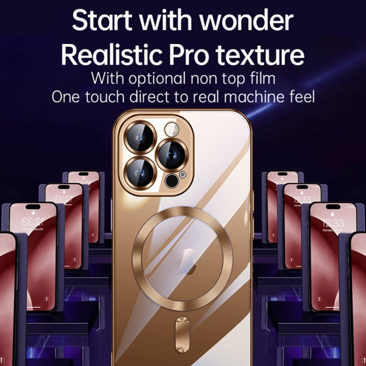 For iPhone 16 Pro Max SULADA MagSafe Plating TPU Shockproof Phone Soft Case(Titanium Grey) - free shipping - PMC Jewellery - Order now!