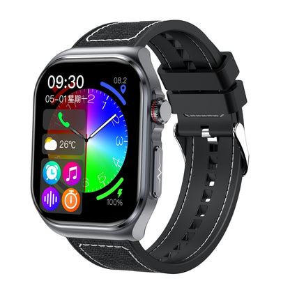 ET585 2.04 inch Nylon Strap IP68 Waterproof Smart Watch, Support ECG / Blood Composition Measurement(Black) - Smart Watches by PMC Jewellery | Online Shopping South Africa | PMC Jewellery | Buy Now Pay Later Mobicred