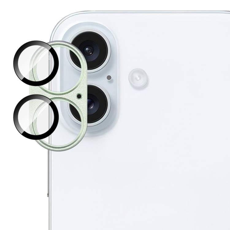 For iPhone 16 / 16 Plus IMAK Metal Armor Premium Camera Protector Film(Green) - free shipping - PMC Jewellery - Order now!