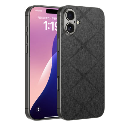 For iPhone 16 Plus GKK Asterism Metal Paint Skin Feel Leather Full Coverage Phone Case(Black) - iPhone 16 Plus Cases by GKK | Online Shopping South Africa | PMC Jewellery | Buy Now Pay Later Mobicred