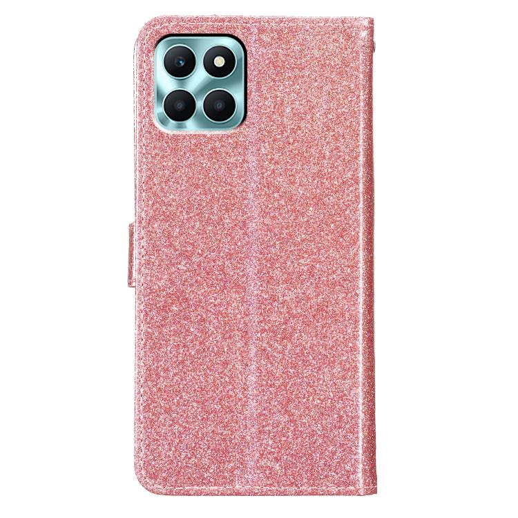 For Honor X6c 4G Glitter Powder Flip Leather Phone Case(Rose Gold) - free shipping - PMC TechLife - Order now!