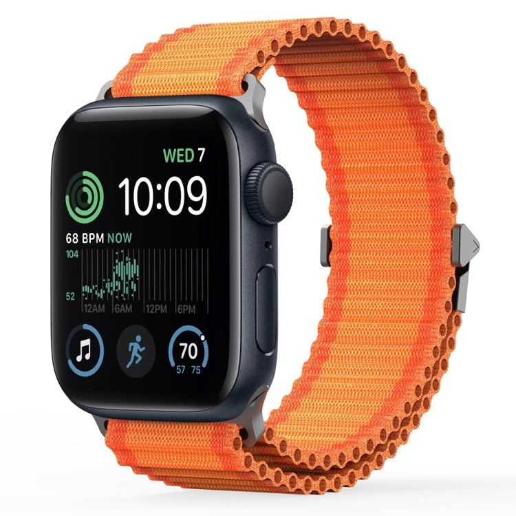 For Apple Watch SE 2022 40mm DUX DUCIS YC Series Ocean Nylon Watch Band(Orange) - Watch Bands by DUX DUCIS | Online Shopping South Africa | PMC Jewellery | Buy Now Pay Later Mobicred