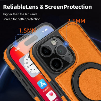 For iPhone 16 Pro Yashi 360 Degree Rotating MagSafe Holder Phone Case(Orange) - iPhone 16 Pro Cases by PMC Jewellery | Online Shopping South Africa | PMC Jewellery | Buy Now Pay Later Mobicred