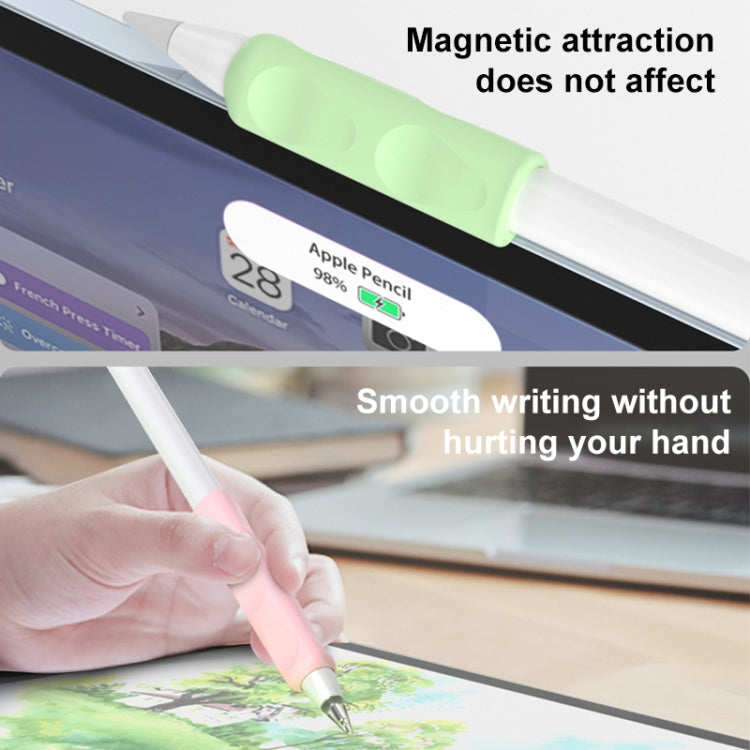 For Apple Pencil & Huawei M-Pencil Series Universal Stylus Silicone Protective Grip Cover(White) - Pencil Accessories by PMC Jewellery | Online Shopping South Africa | PMC Jewellery | Buy Now Pay Later Mobicred