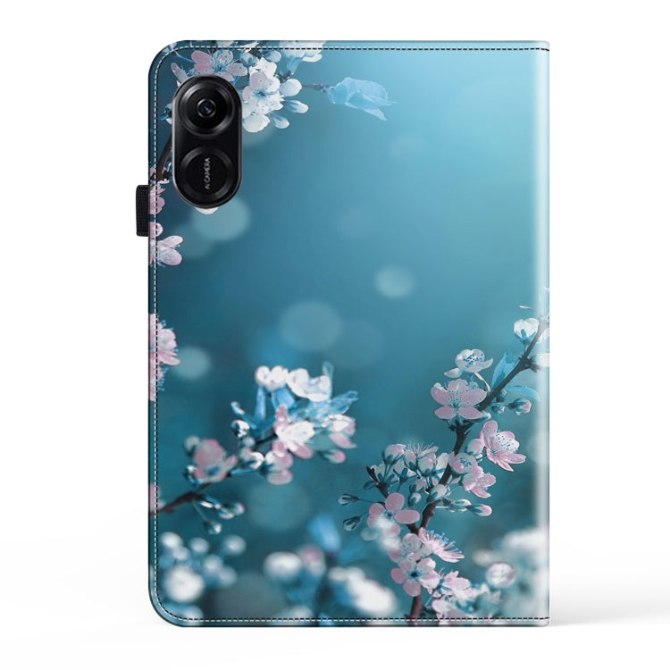 For Honor Pad X9 Crystal Texture Painted Leather Tablet Case(Plum Bossom) - Honor by PMC TechLife | Online Shopping South Africa | PMC TechLife | Buy Now Pay Later Mobicred